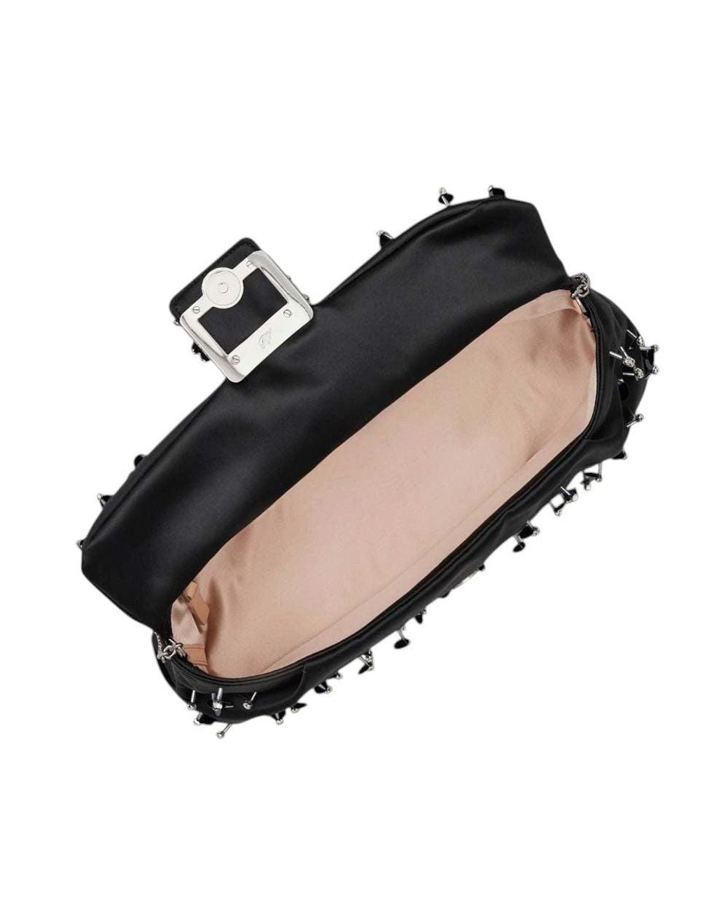 Roger Vivier Black Efflorescence Clutch