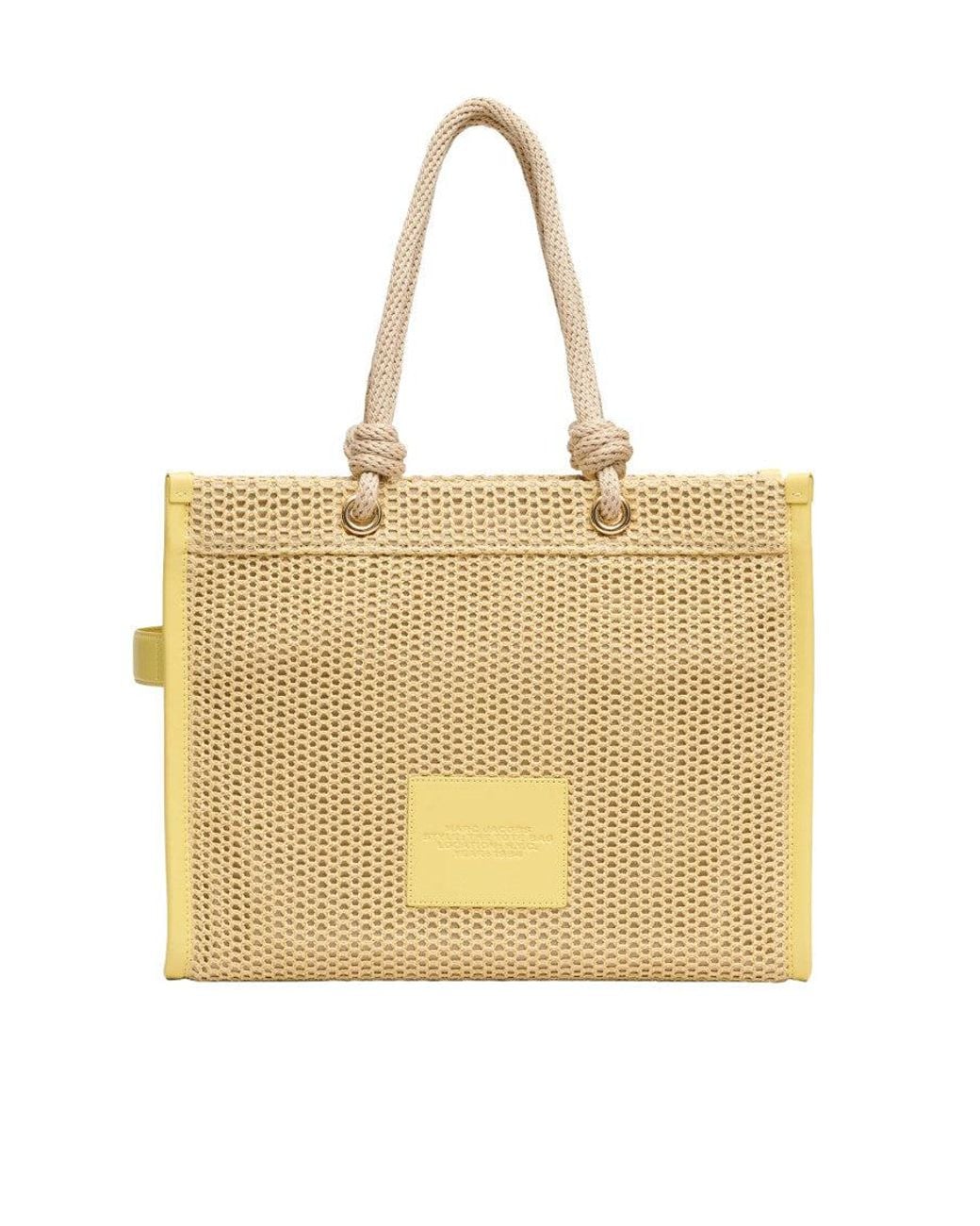 Marc Jacobs Natural Woven Rope Top Zip Large Tote