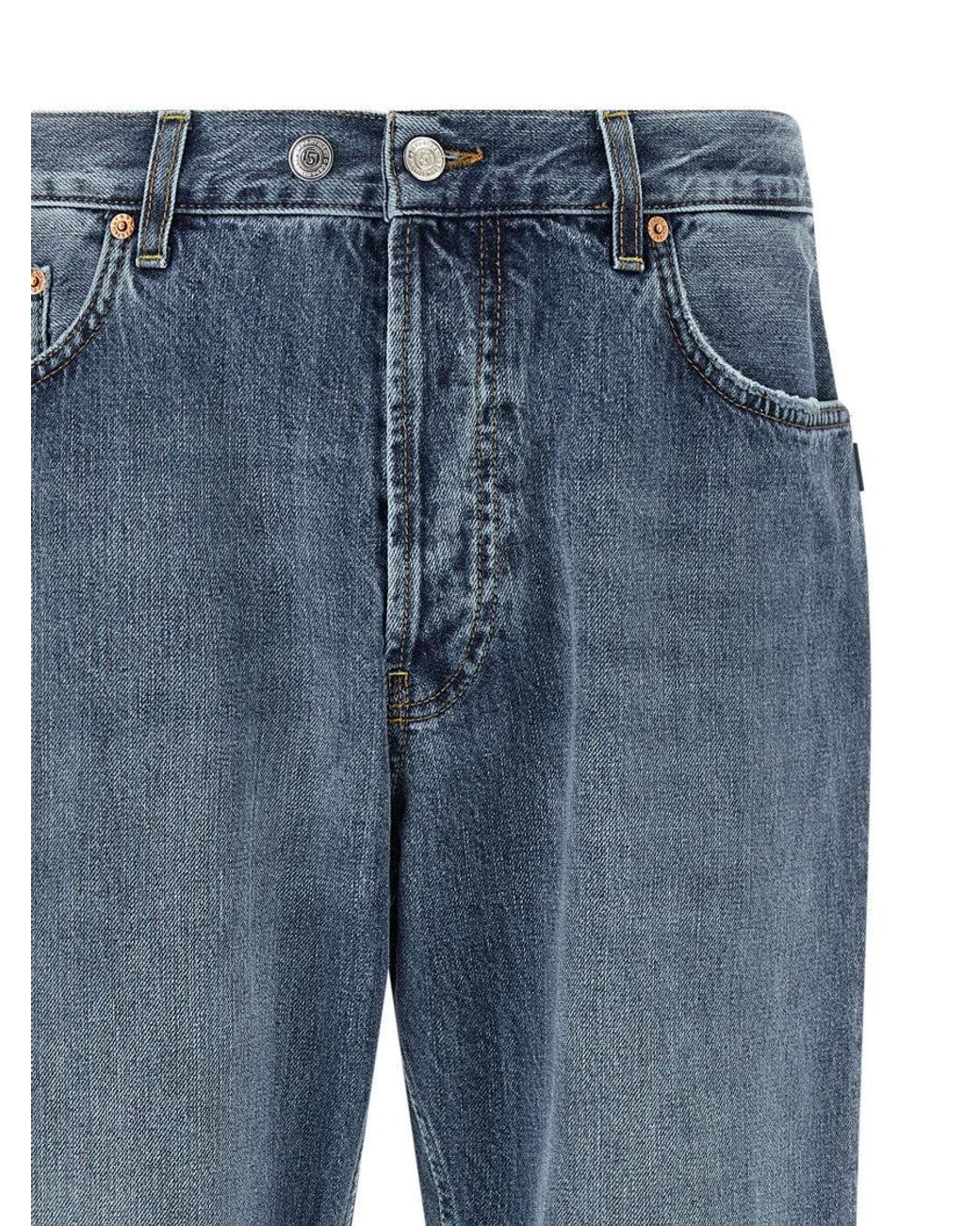 Department 5 Blue Tapered Mid Rise Jeans for men