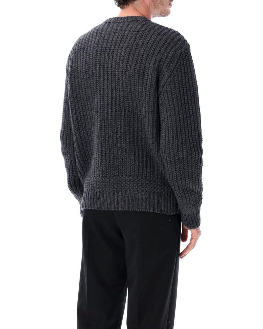 A.P.C. Blue Dark Knitted Sweater for men