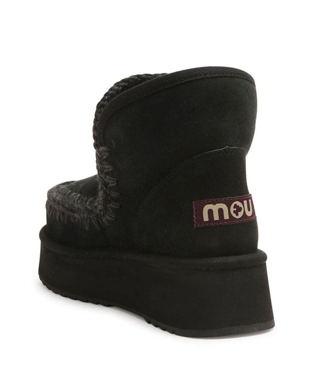 Mou Black Mini Eskimo Boots