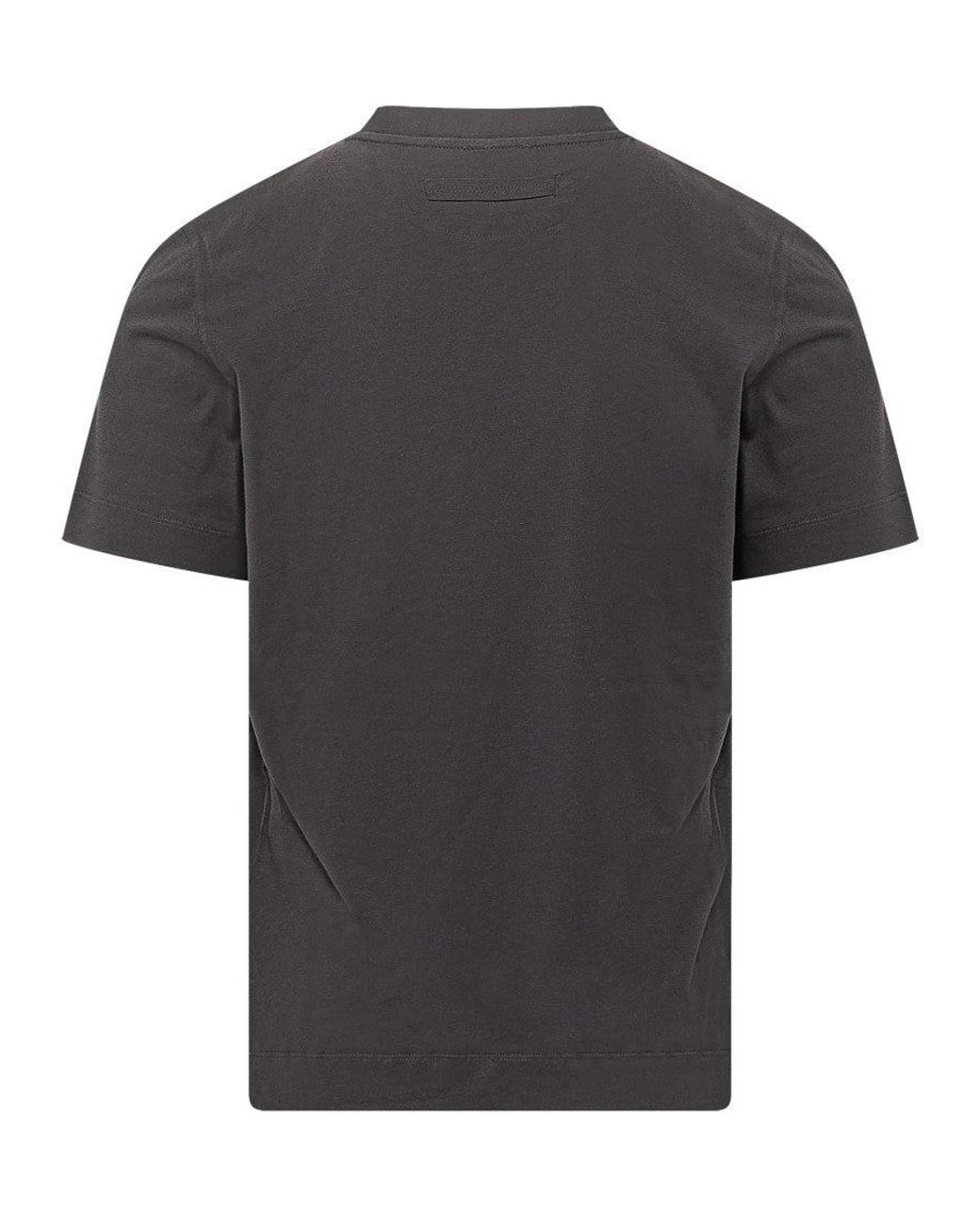 Zegna Black Dark Logo T-Shirt for men
