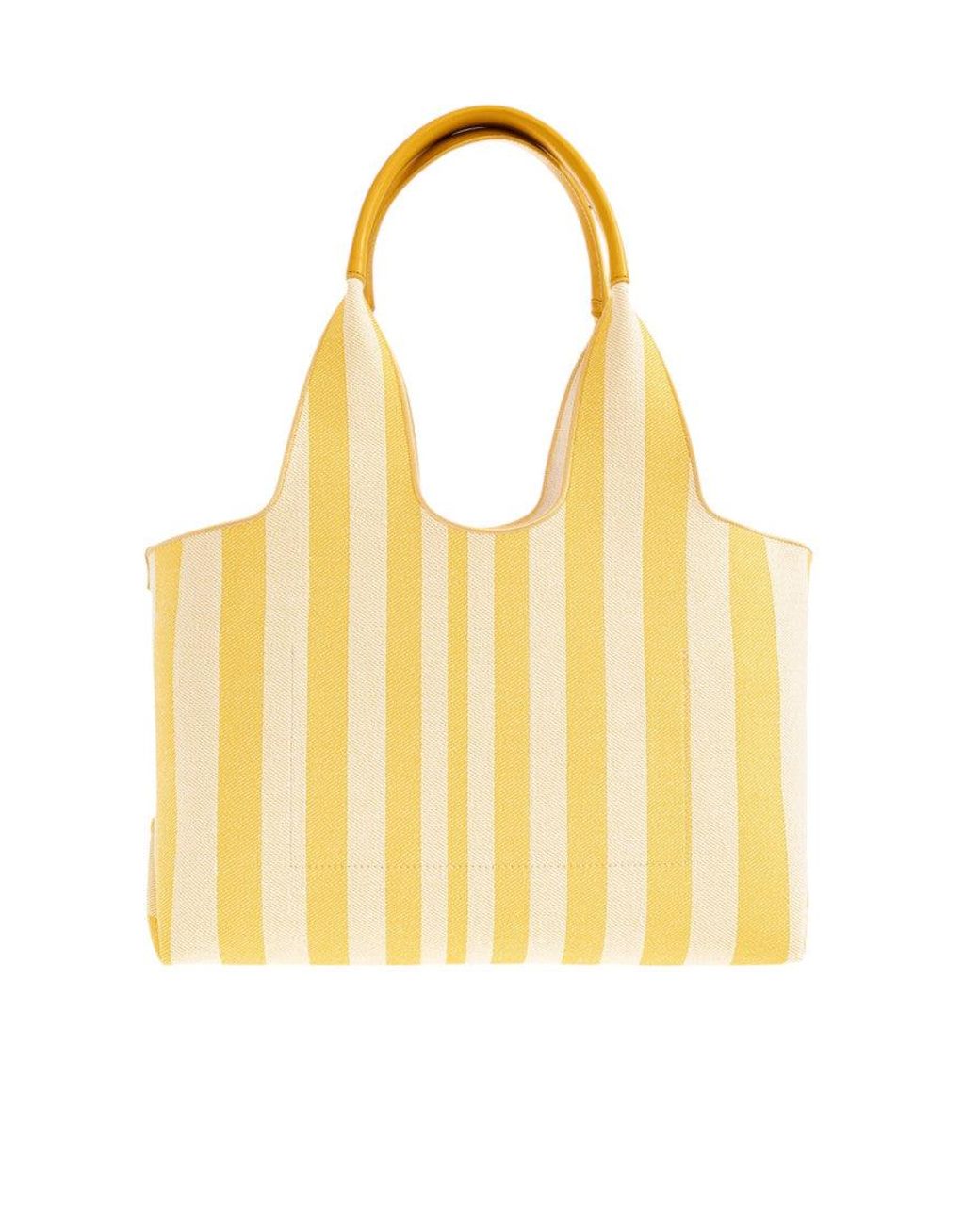 Chloé Yellow Stripy Large Tote