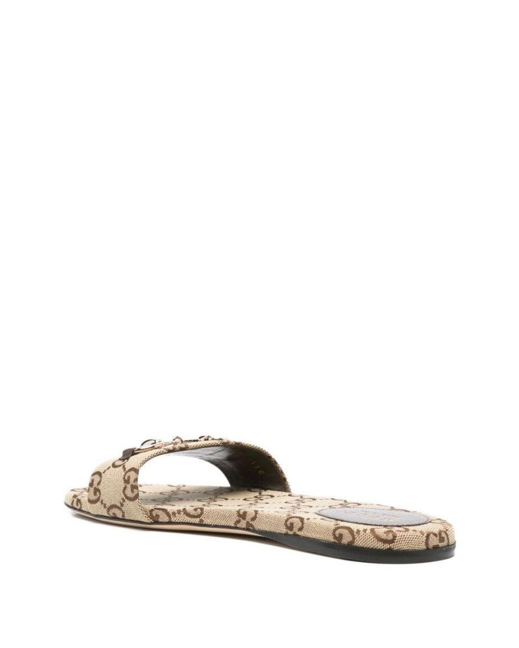 Gucci Natural Logo Flats