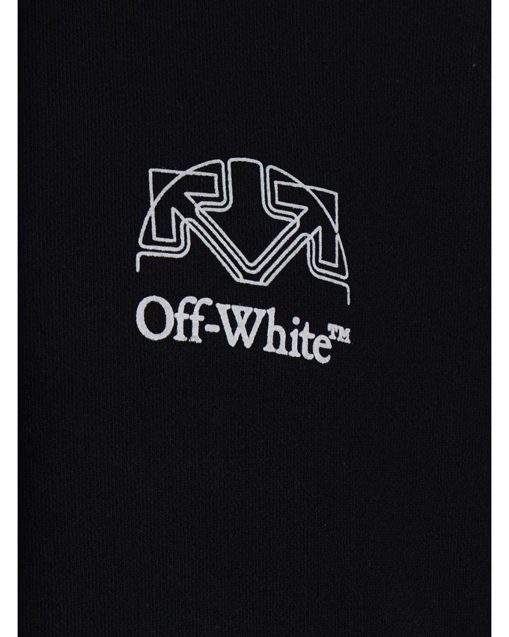 Off-White c/o Virgil Abloh Blue Regular Logo Hoodie for men