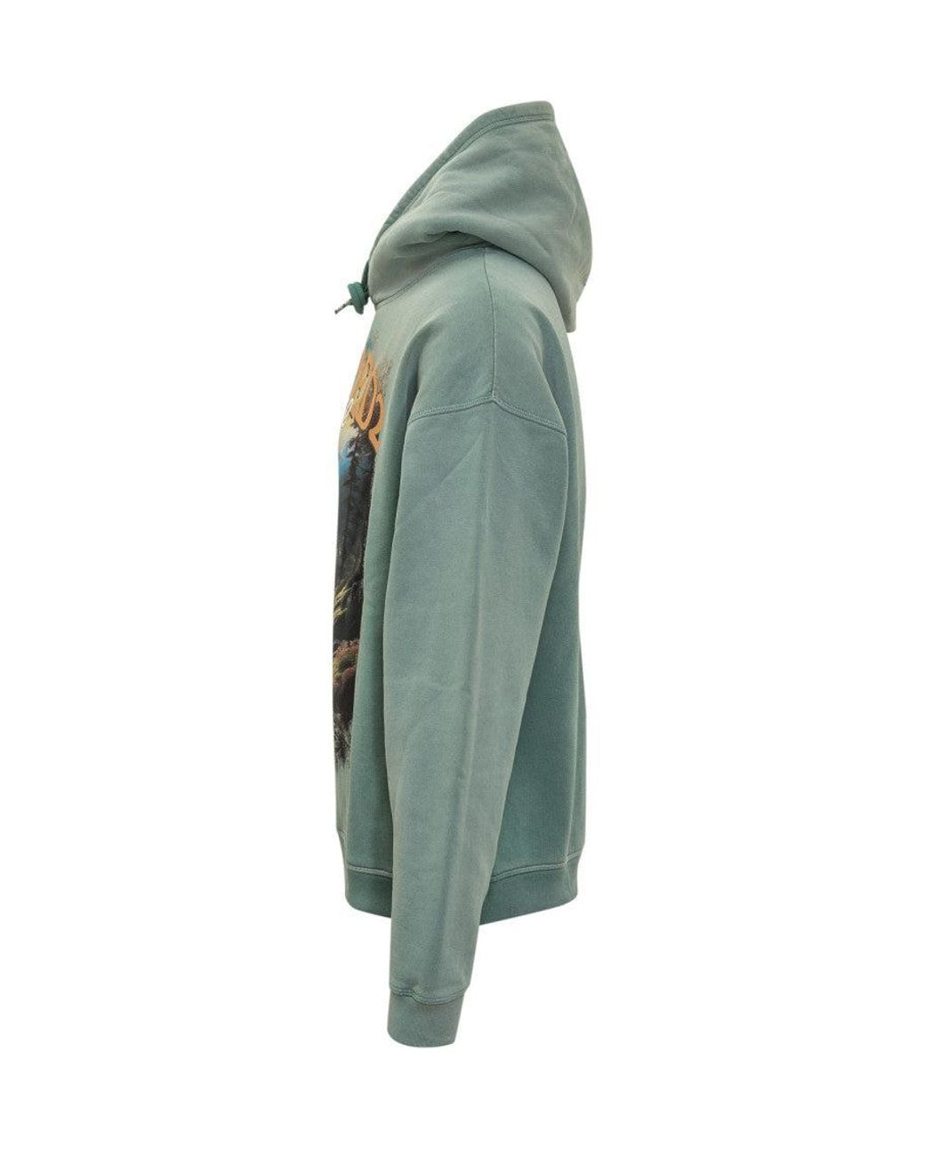 DSquared² Green Graphic Hood Sweatshirt for men