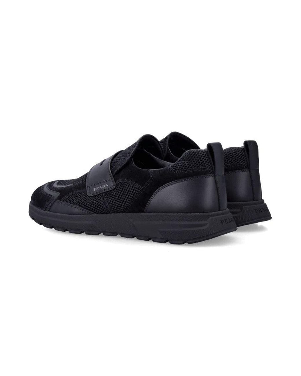 Prada Black Prax Loafers for men