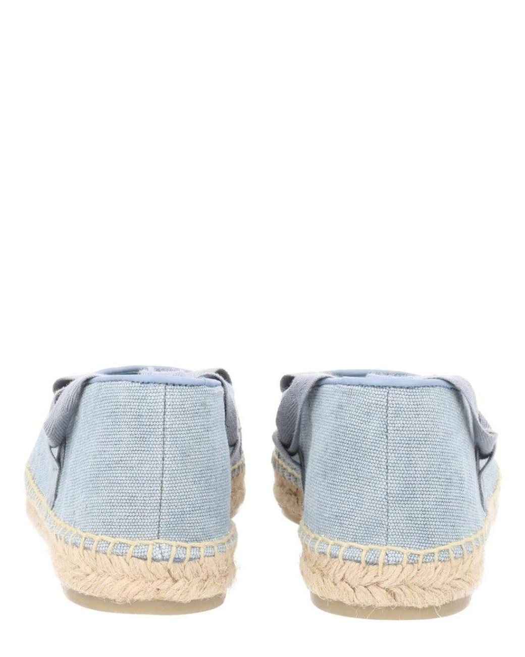 Castaner Blue Baby Ovine Leather Organic Cotton Flats