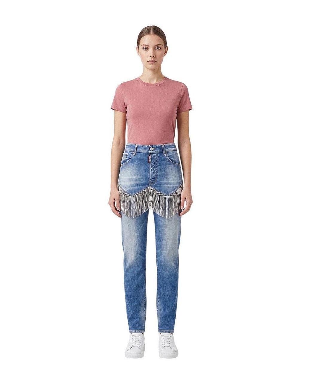 DSquared² Blue Sky Regular Mid Rise Jeans