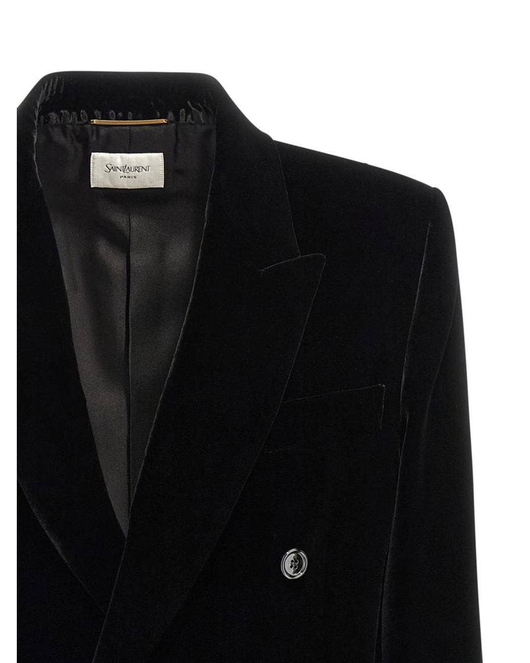 Saint Laurent Black 'Cassandre' Blazer