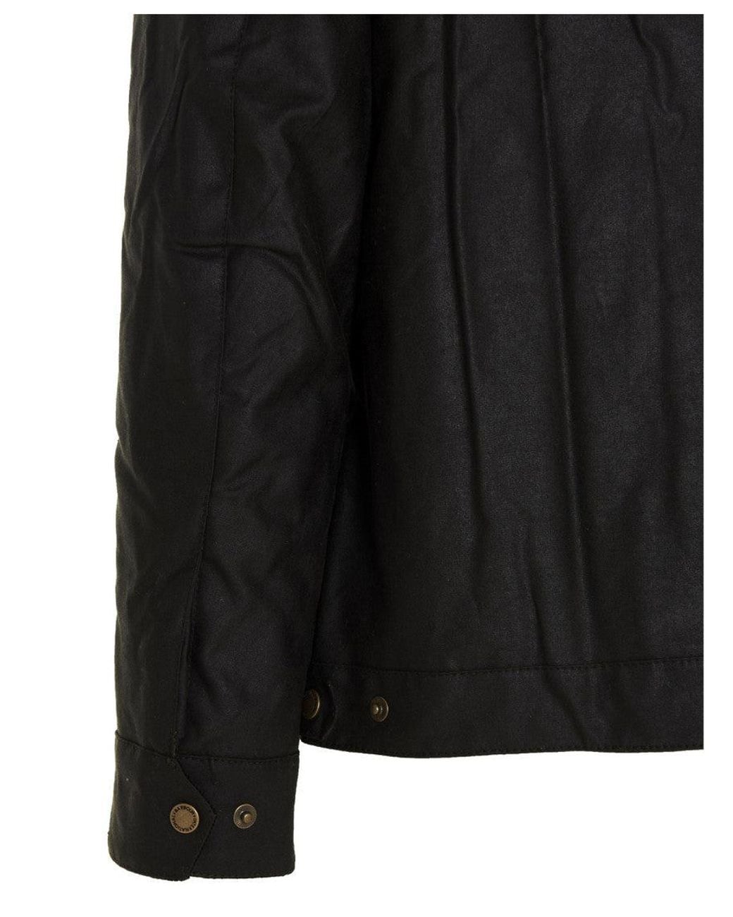 Barbour Black Dark Logo Patch Jacket for men