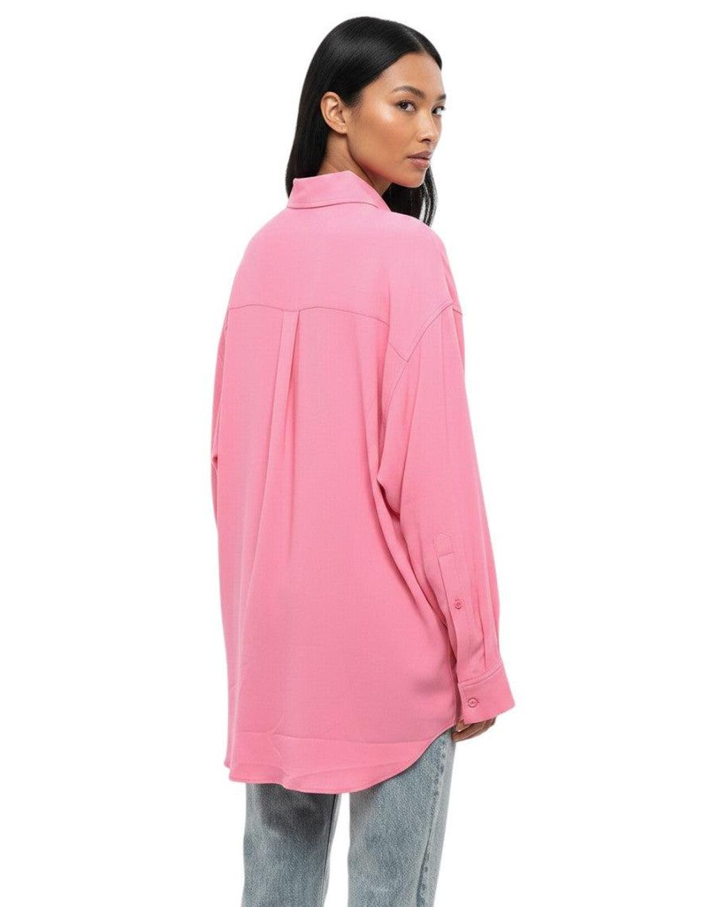 Stella McCartney Pink Oversized Solid Shirt