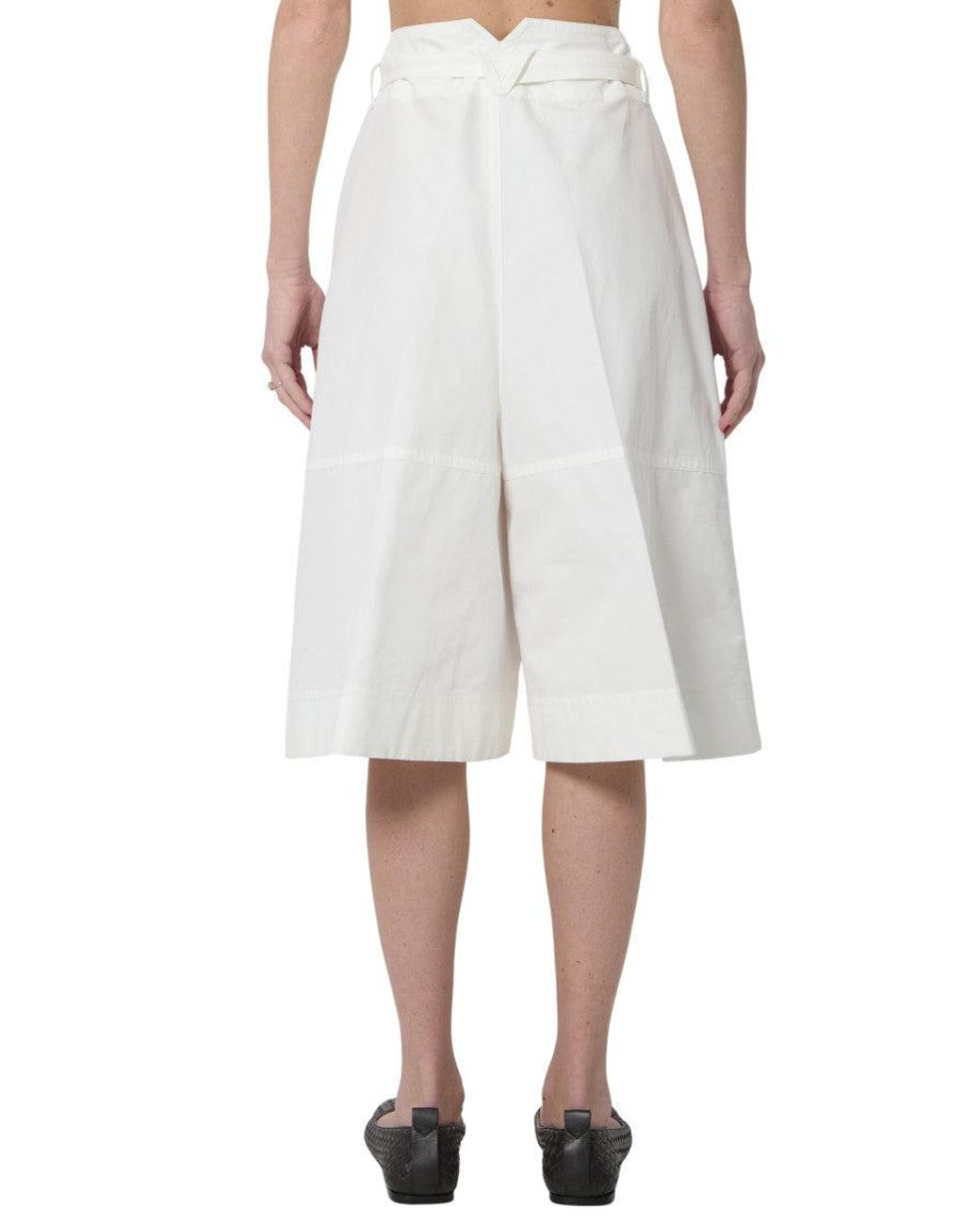 Bottega Veneta White Solid Shorts