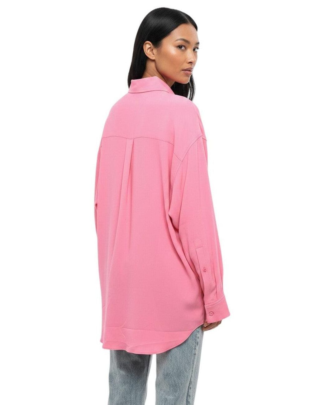 Stella McCartney Pink Oversized Solid Shirt