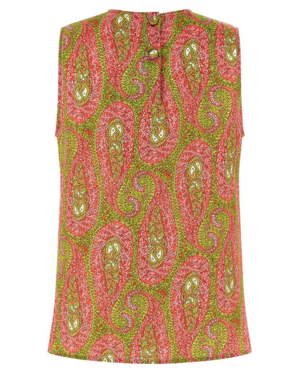 Etro Multicolor 'Paisley Foliage' Top