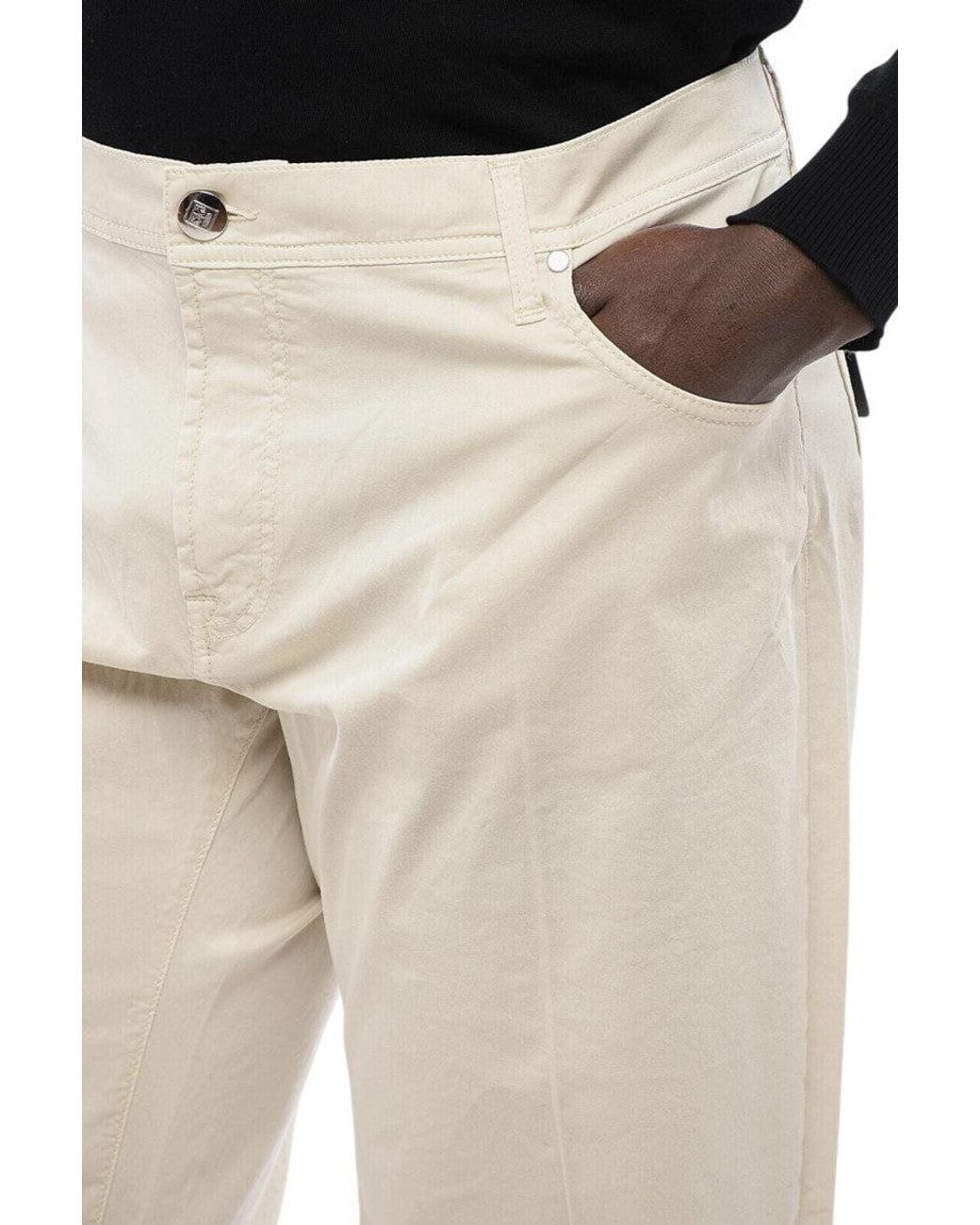 Corneliani Black Straight Pants for men
