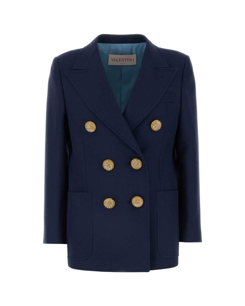 Valentino Blue Wool Blazer