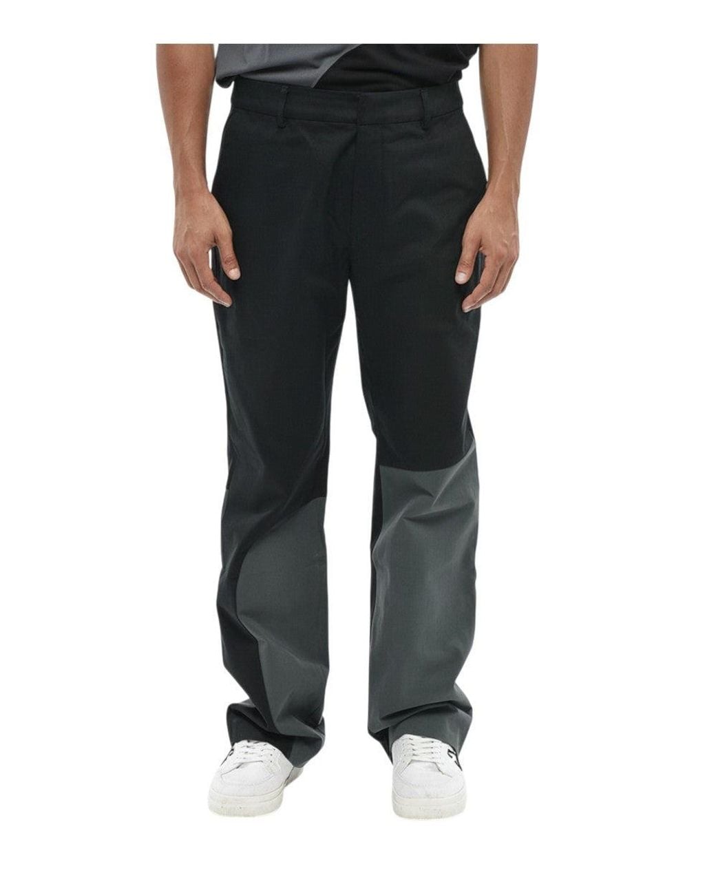 Off-White c/o Virgil Abloh Black Color Block Trousers for men