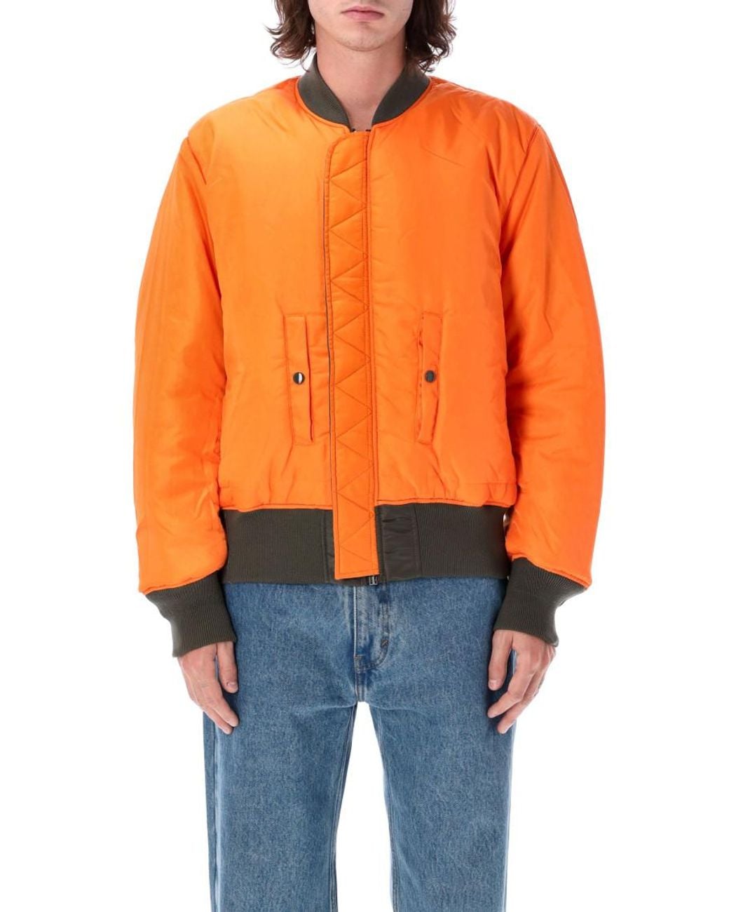 Alpha Industries Gray Reversible Bomber Jacket for men
