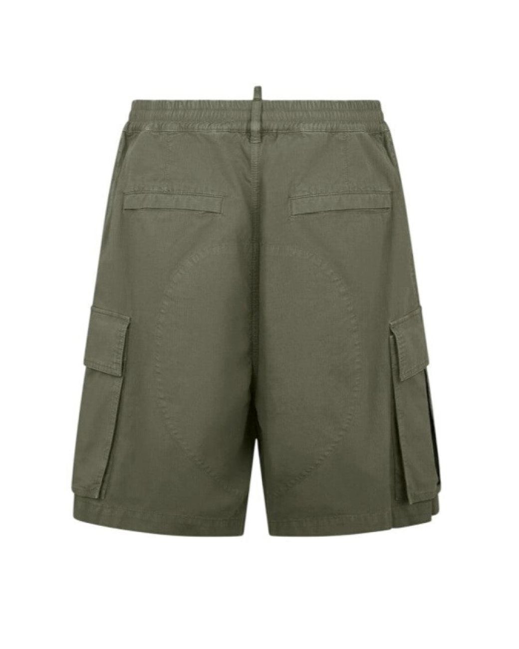DSquared² Green Solid Shorts for men