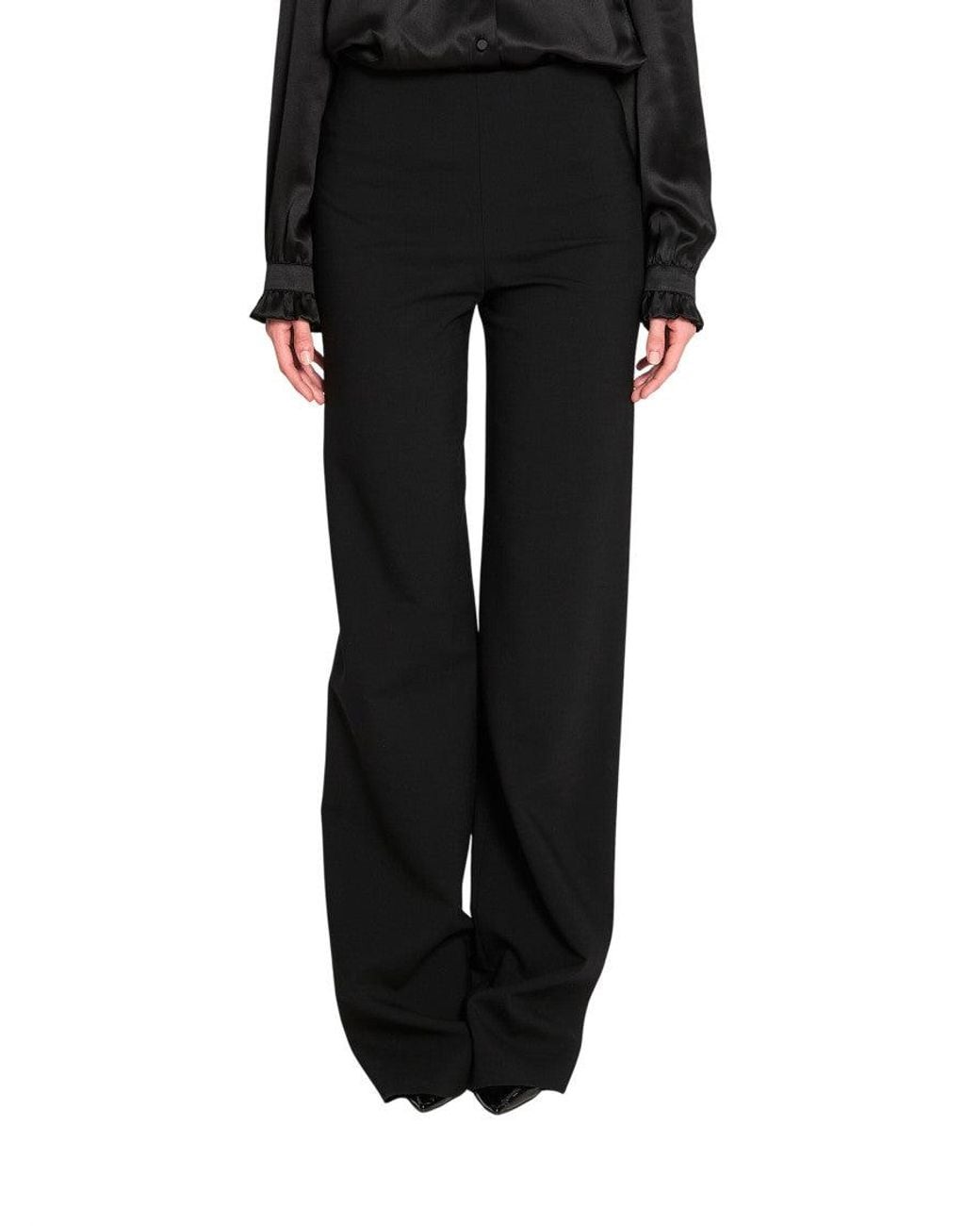 Gucci Black Regular Flat Front Pant