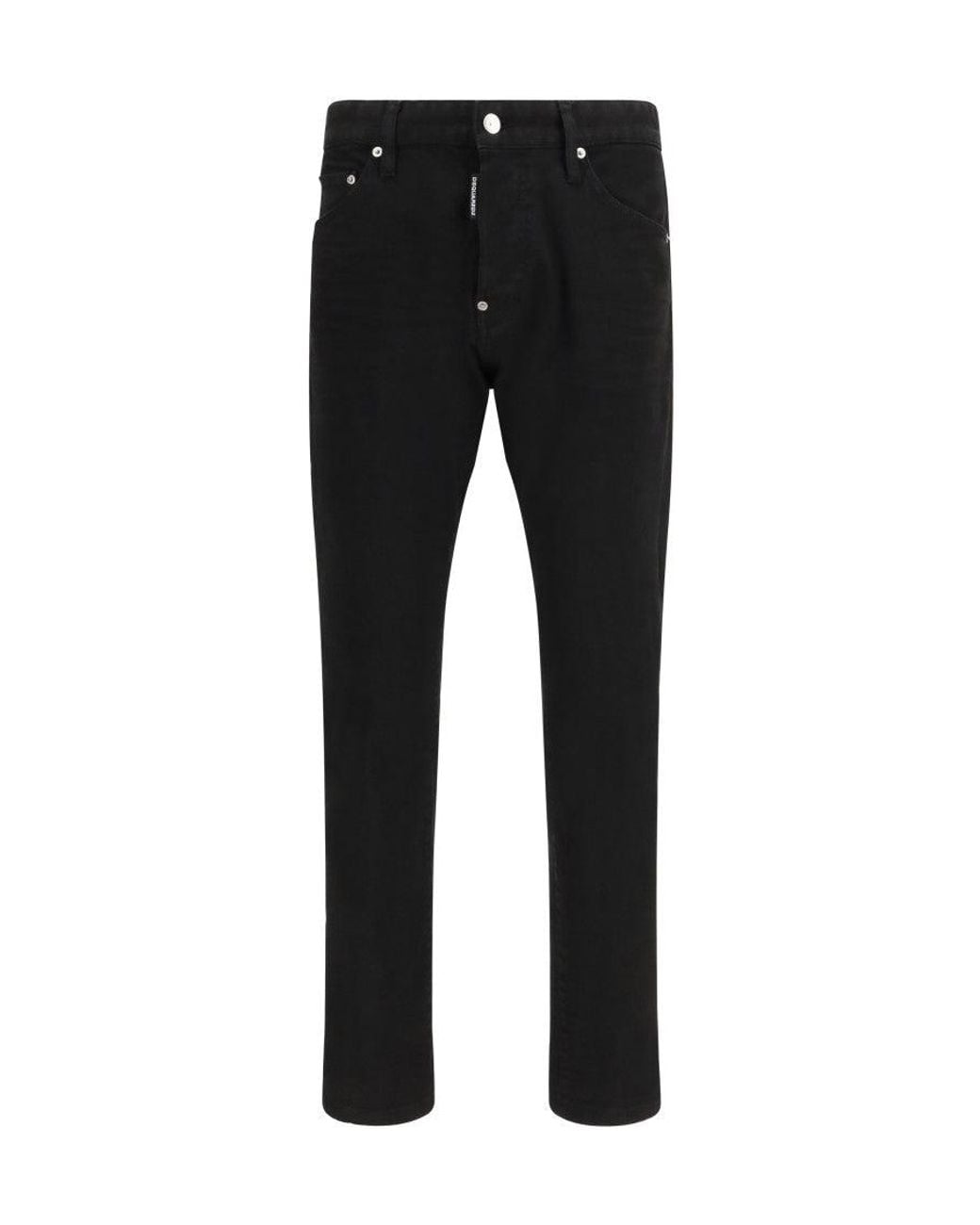 DSquared² Black Mid Rise Jeans for men
