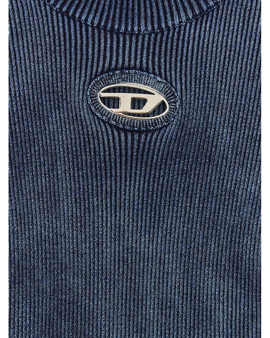 DIESEL Blue High Neck Sweater