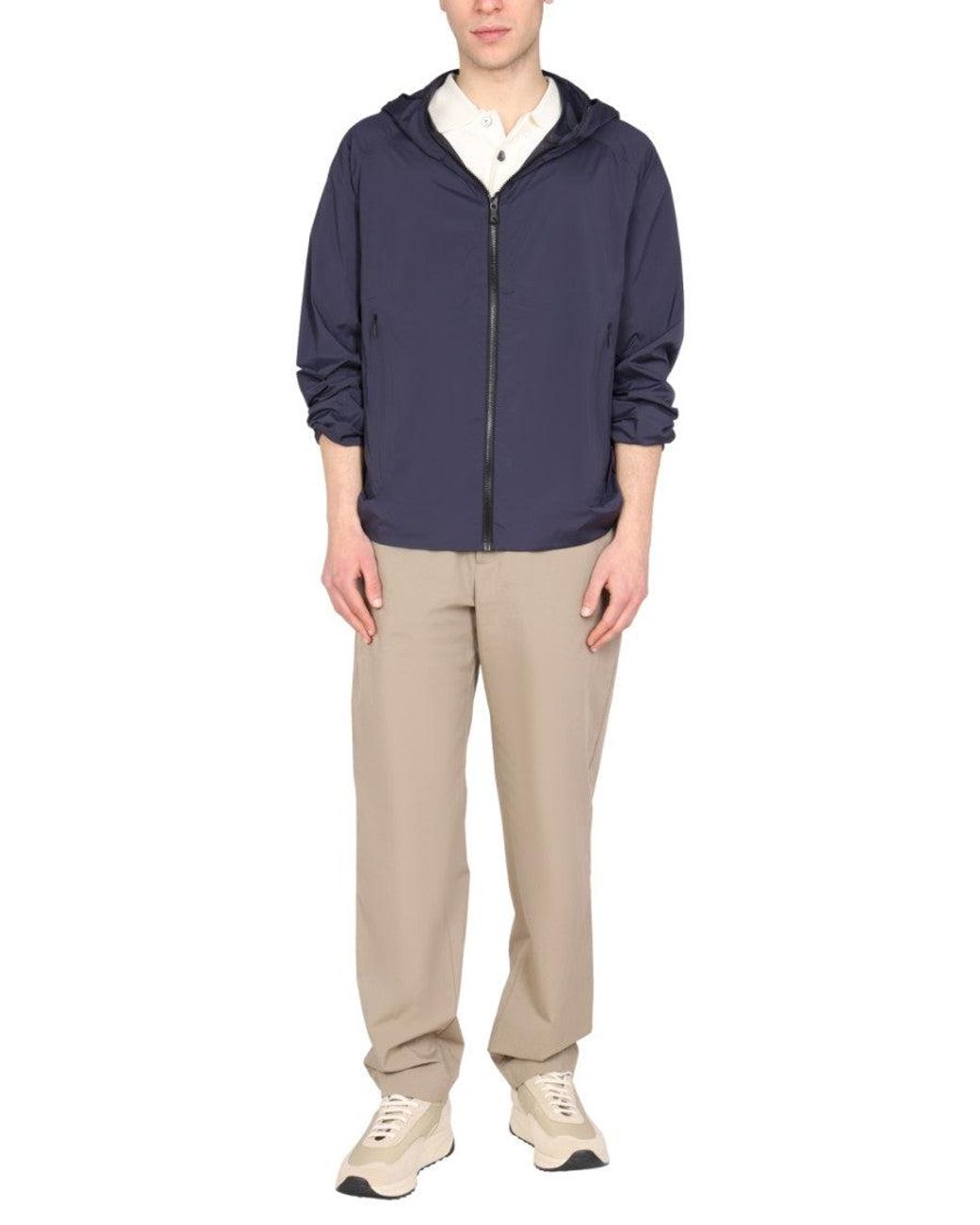 Monobi Blue Hood Jackets for men