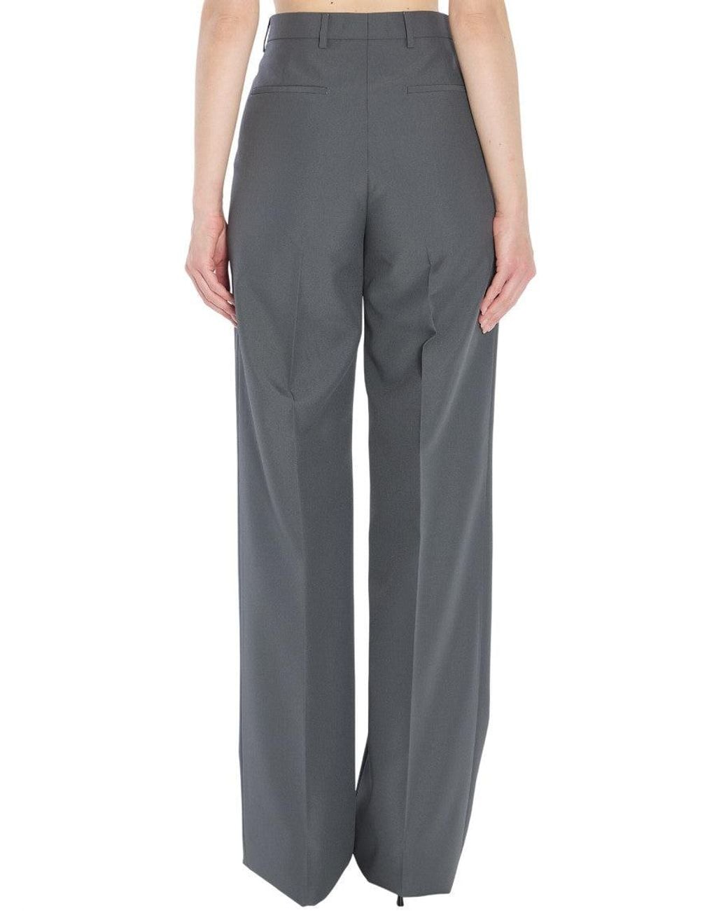 Gucci Gray Regular Flat Front Pant