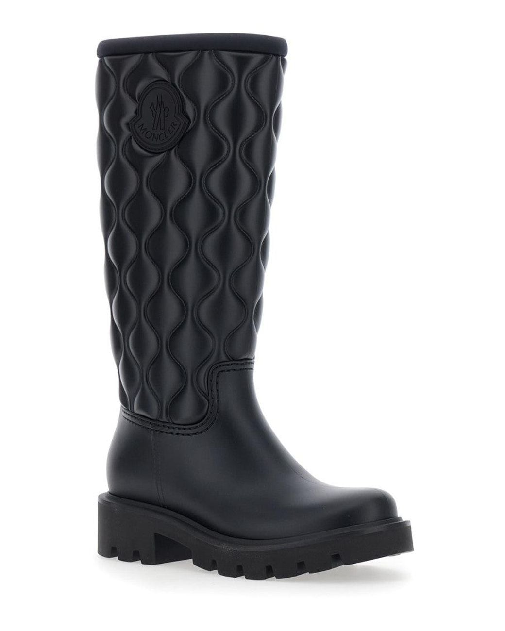Moncler Black Logo Boots