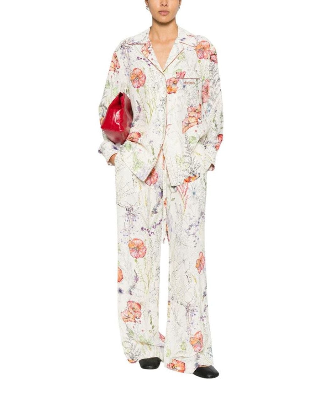 McQueen White Printed Regular Shirt