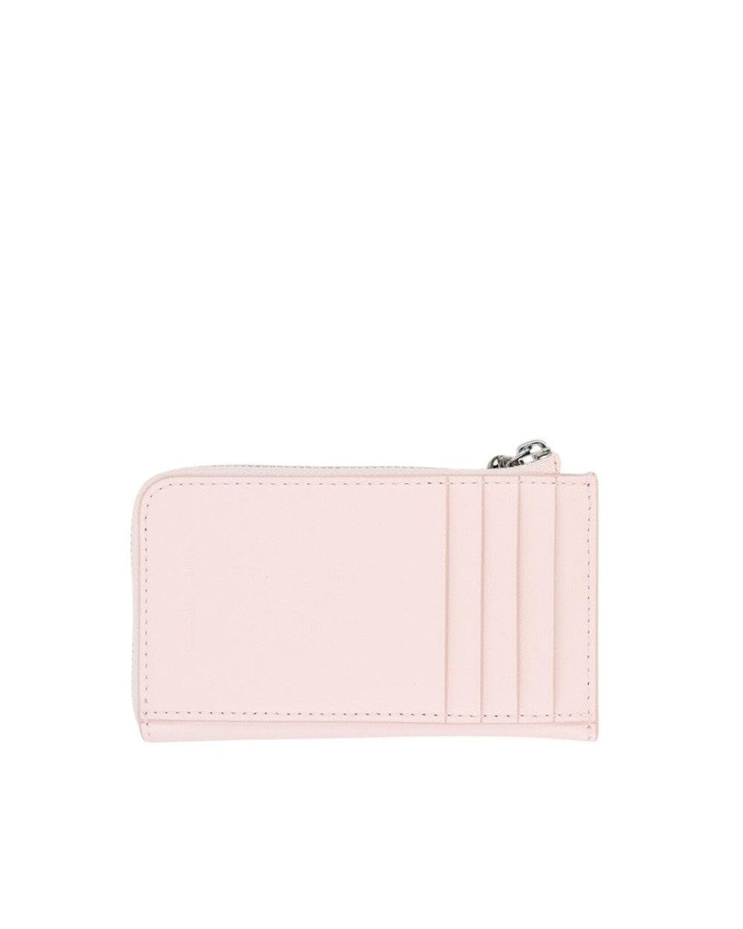 Marc Jacobs Pink Light Solid Zip Wallet
