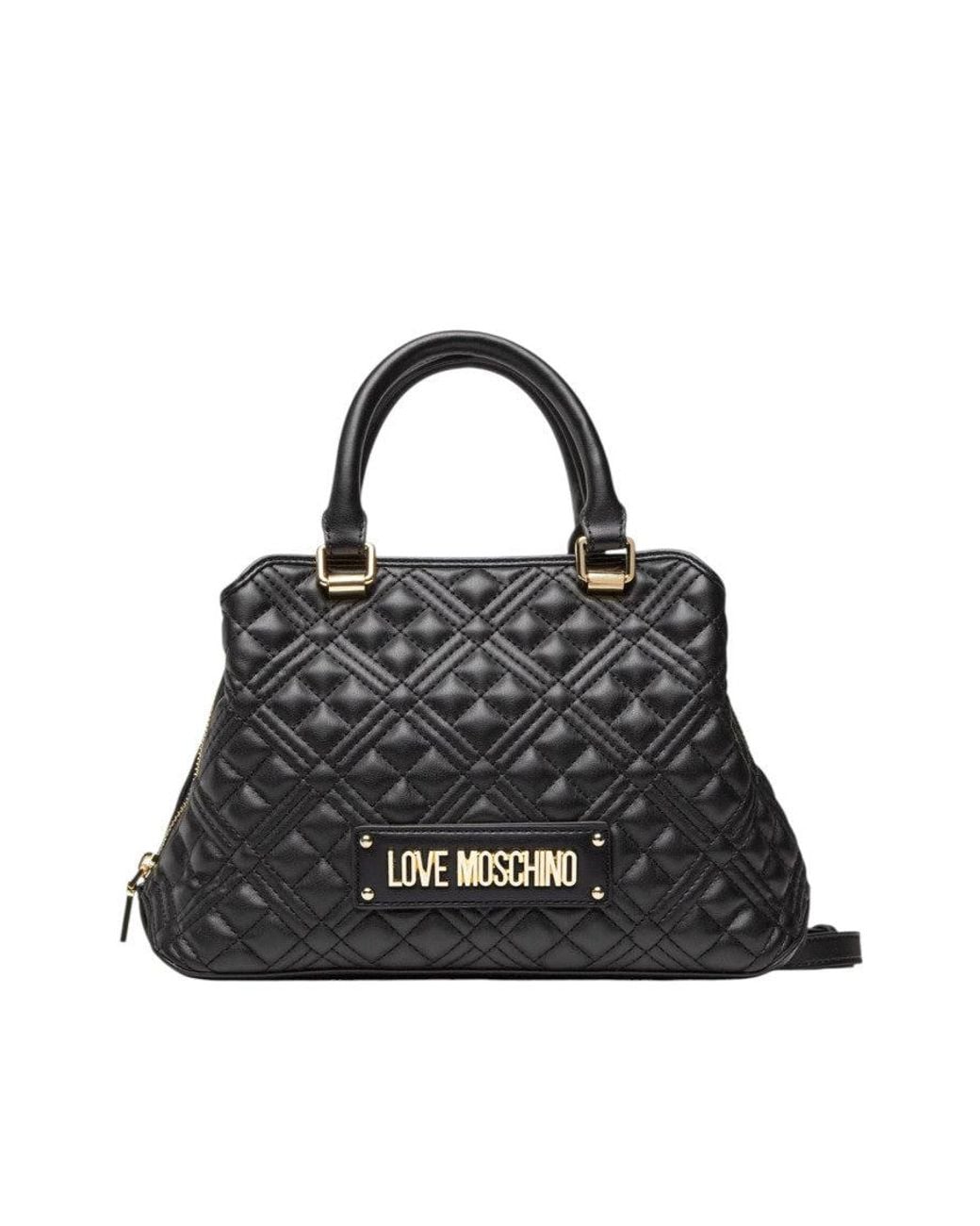 Love Moschino Black Logo Small Satchel