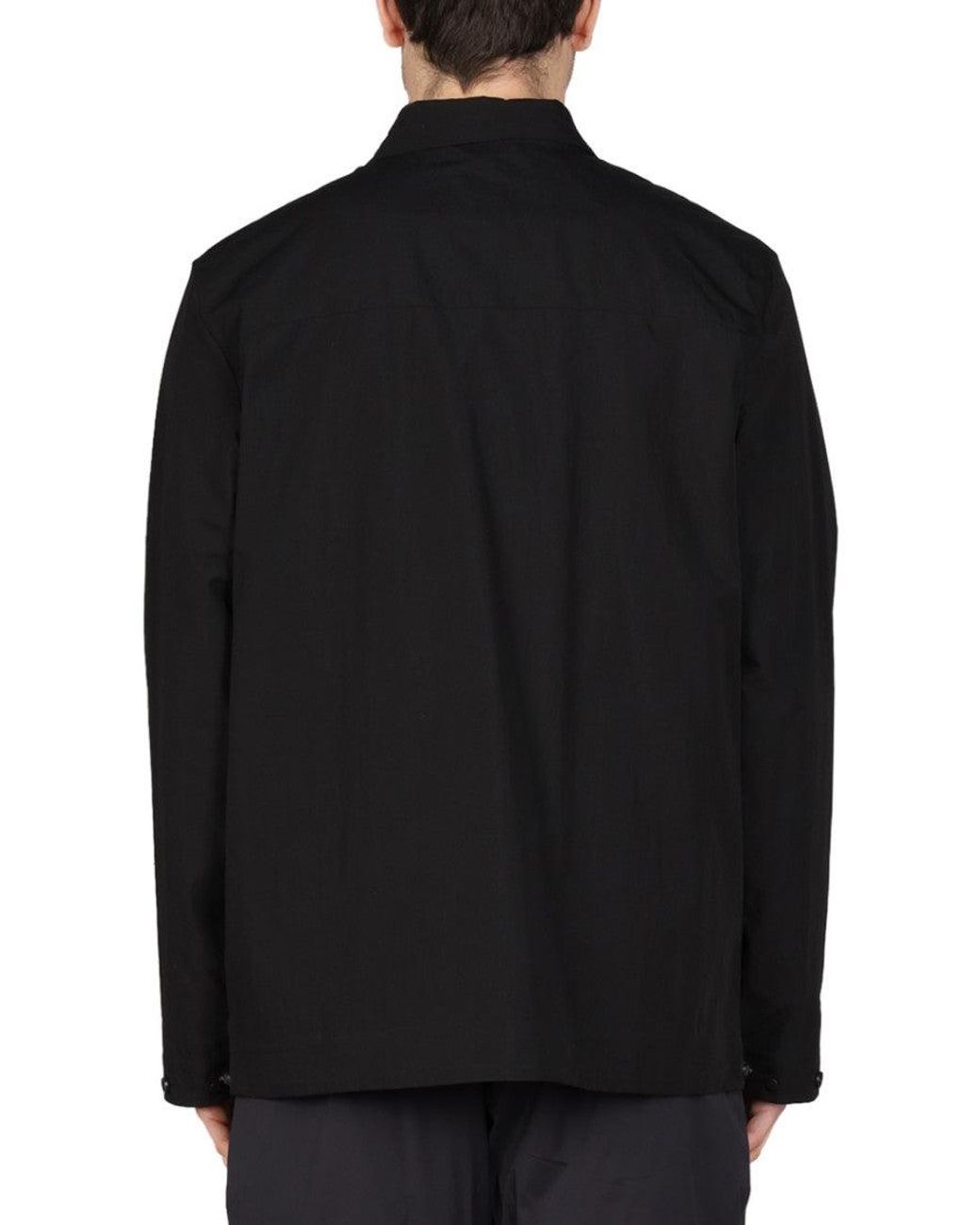 Monobi Black Solid Shirt Jackets for men