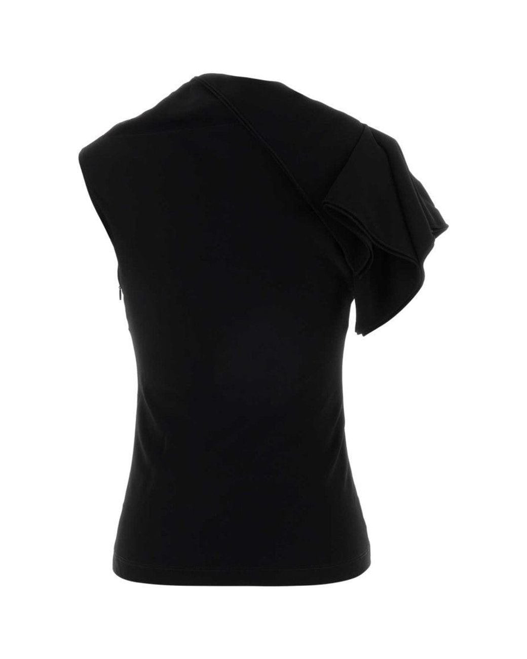 Loewe Black Solid Asymmetric Top