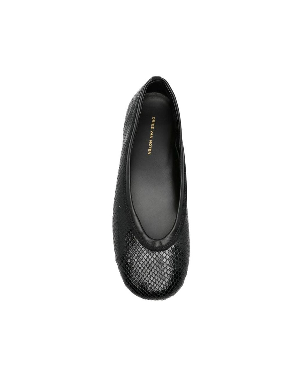 Dries Van Noten Black Ballet Flats