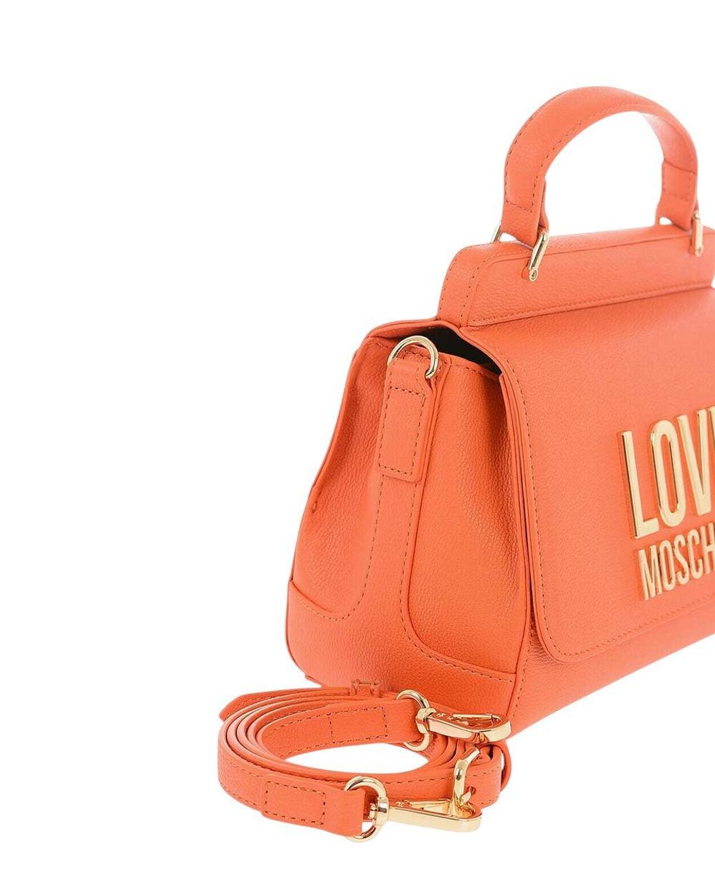 Love Moschino Orange Logo Mini Satchel