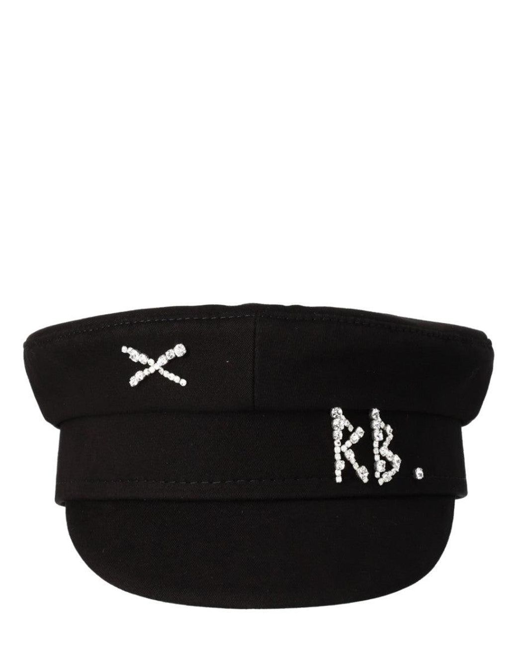 Ruslan Baginskiy Black Baker Boy Hat Exterior: Cotton