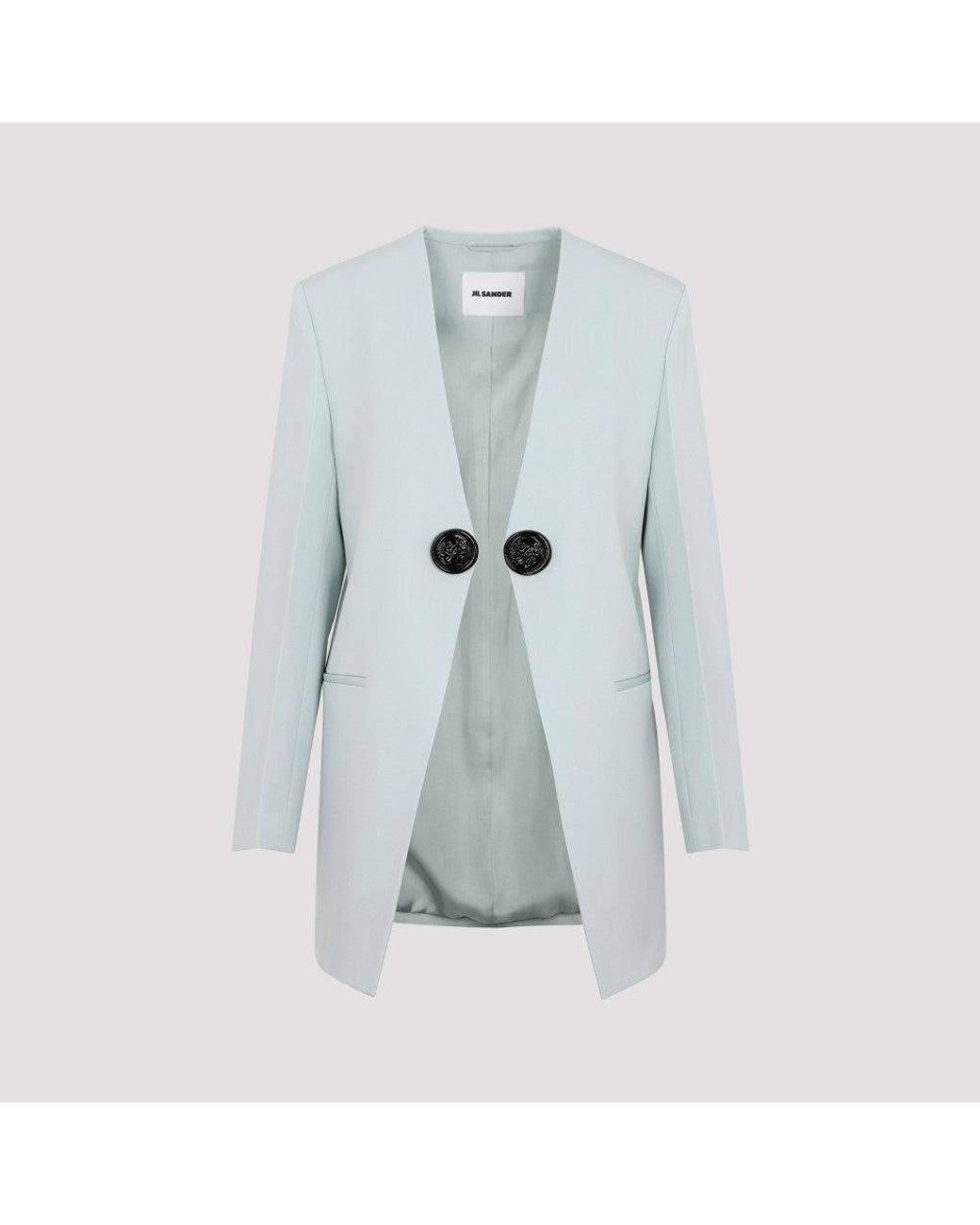 Jil Sander Blue Wool Jacket For