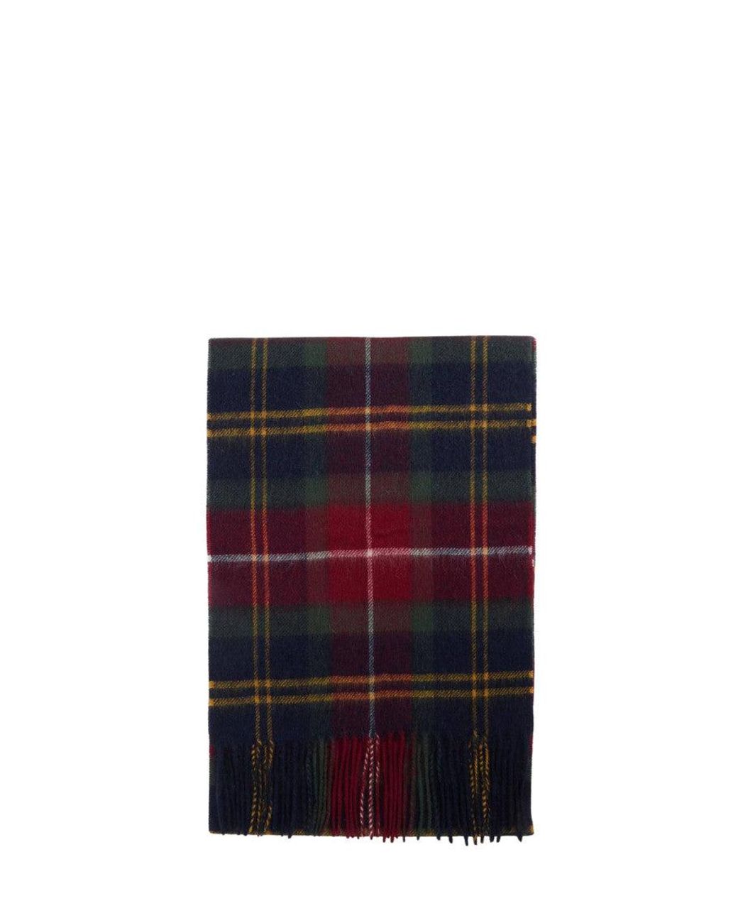 Barbour Red Tartan Checks Scarf for men