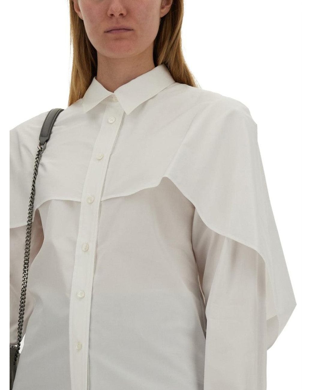Stella McCartney Gray Oversized Solid Shirt