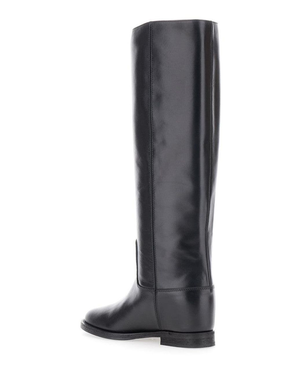 Via Roma 15 Black Leather Boots