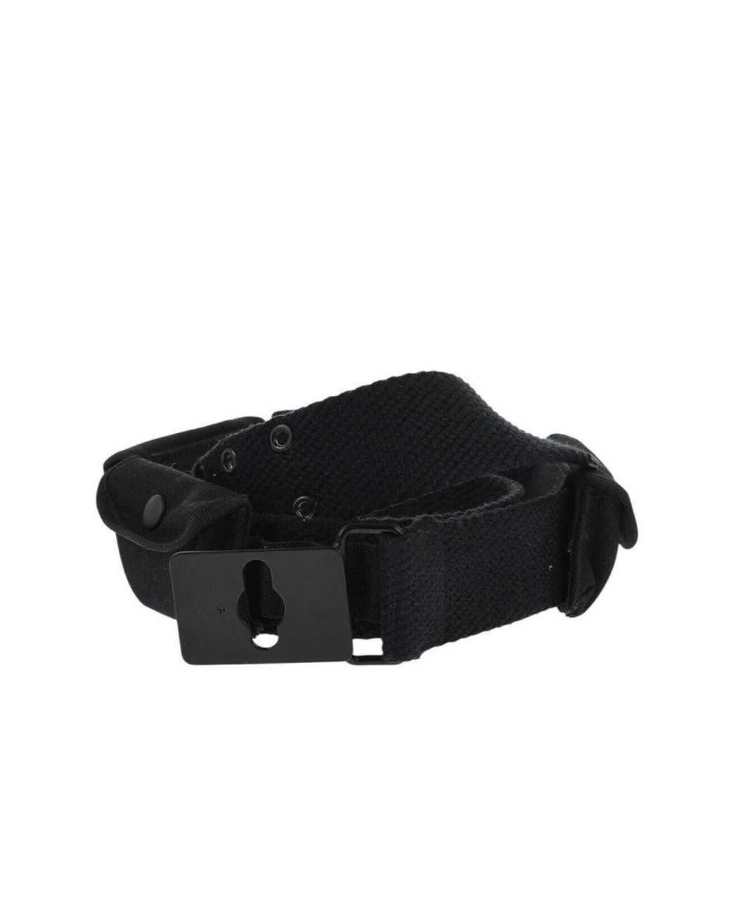 DSquared² Black Utility Solid Belt for men