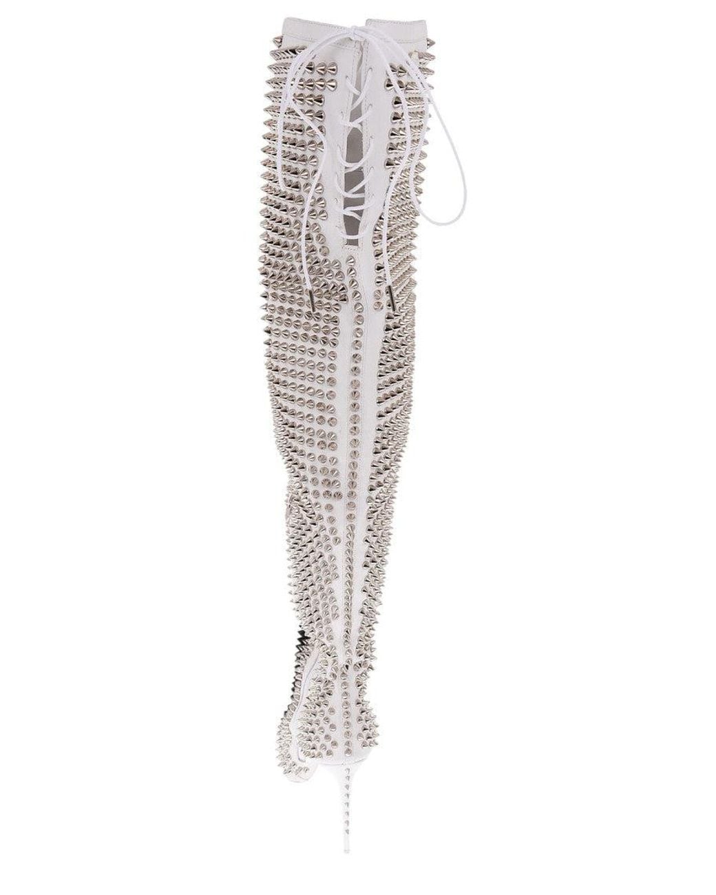 Philipp Plein Blackwhite Over-The-Knee Boots