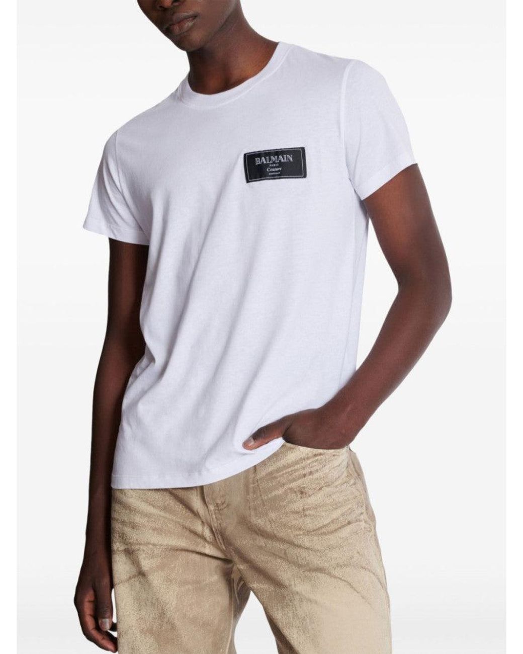 Balmain White T-Shirts for men