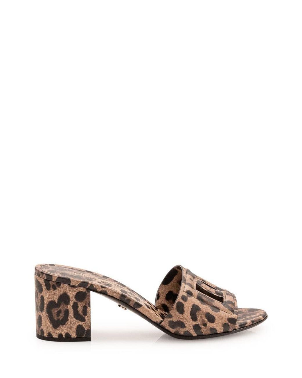 Dolce & Gabbana Natural Print Slip On Heels
