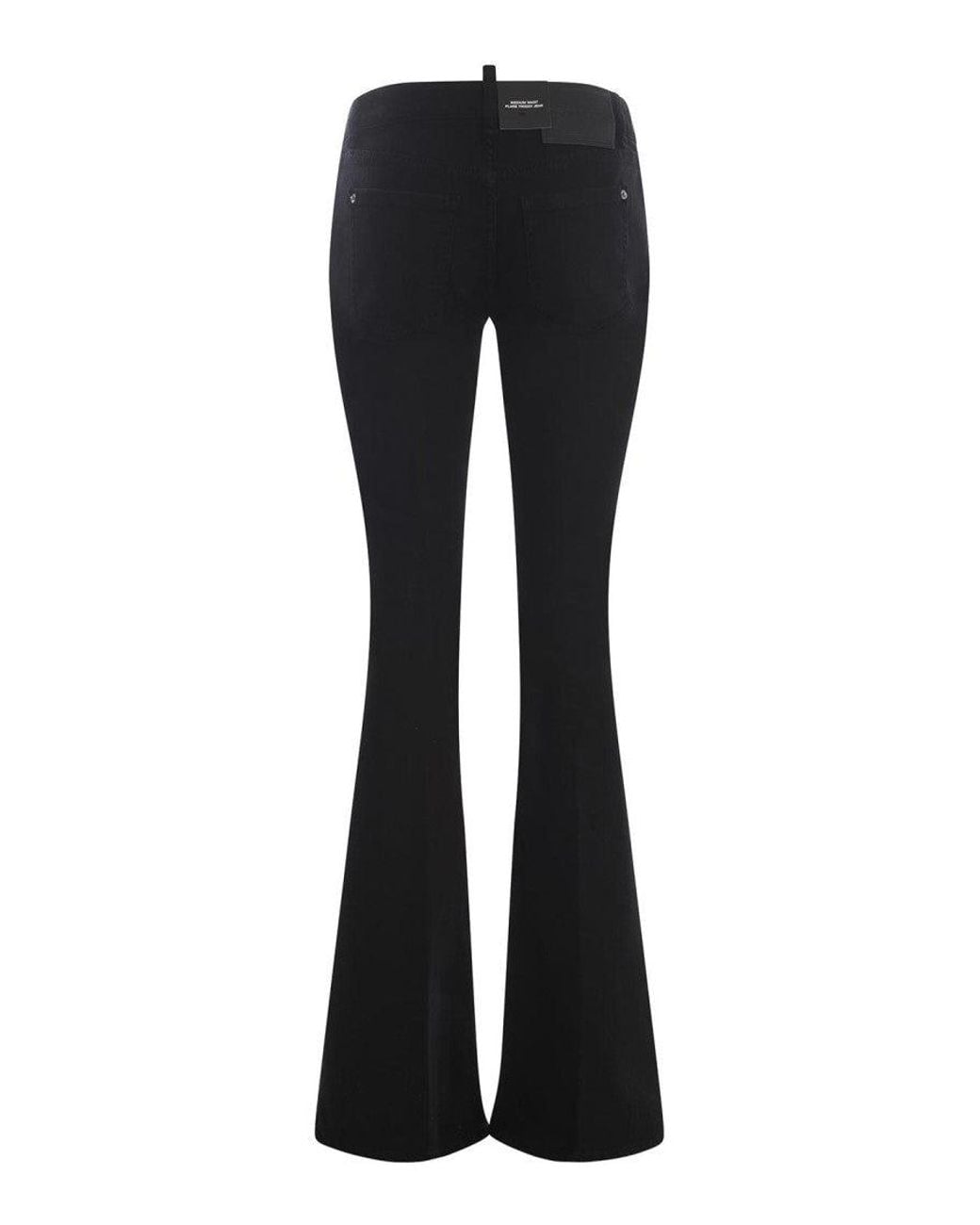 DSquared² Black Flared Mid Rise Jeans