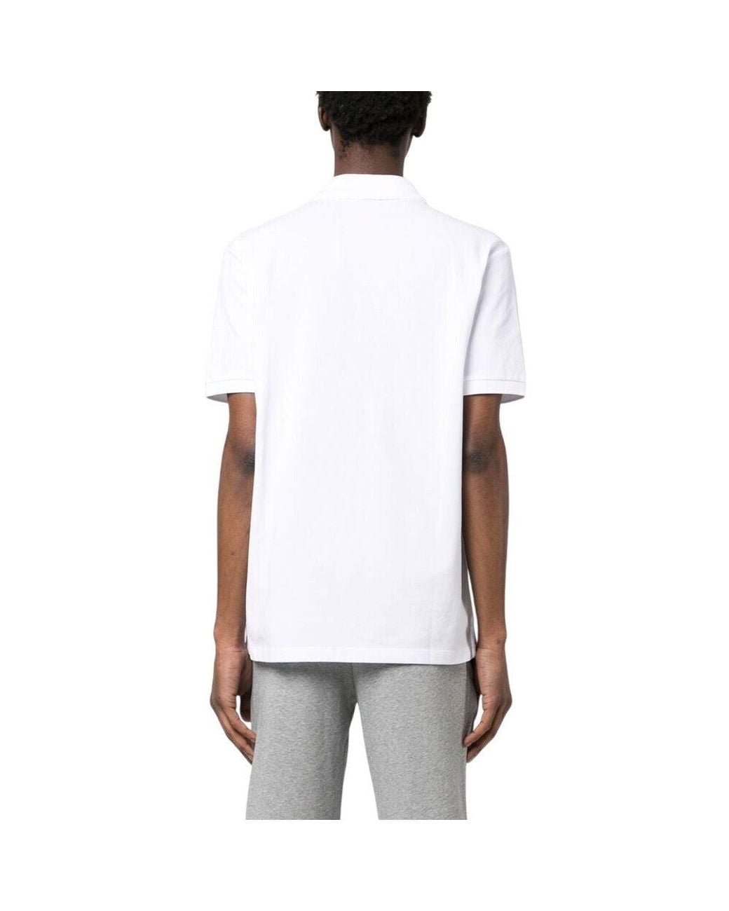 HUGO White Shirt Collar Polo for men
