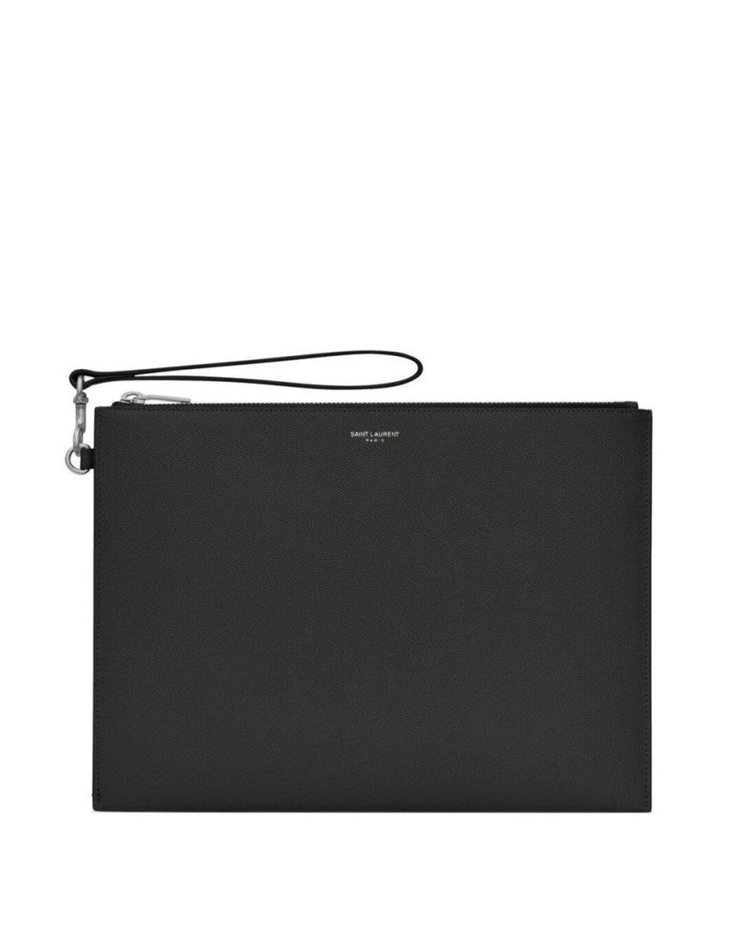 Saint Laurent Black Logo Wallet for men