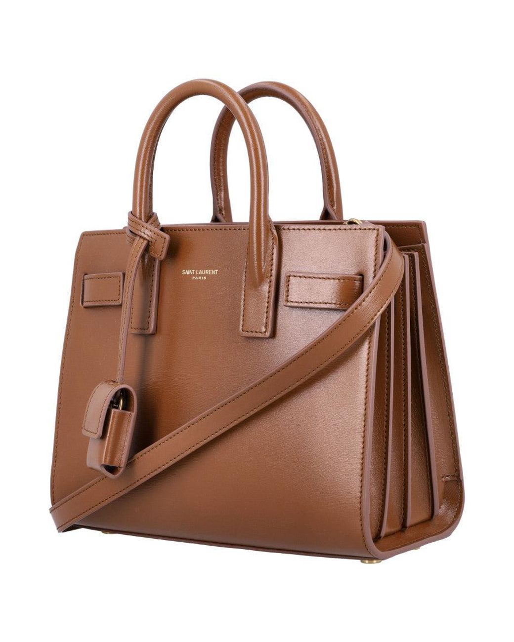Saint Laurent Brown Sac De Jour Satchel